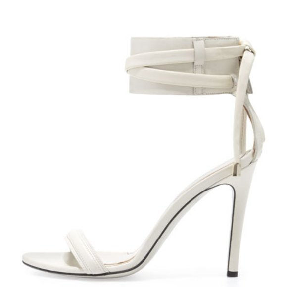 Jason Wu d'Orsay Ankle-Wrap Sandal, Dove Gray - Picture 8 of 16